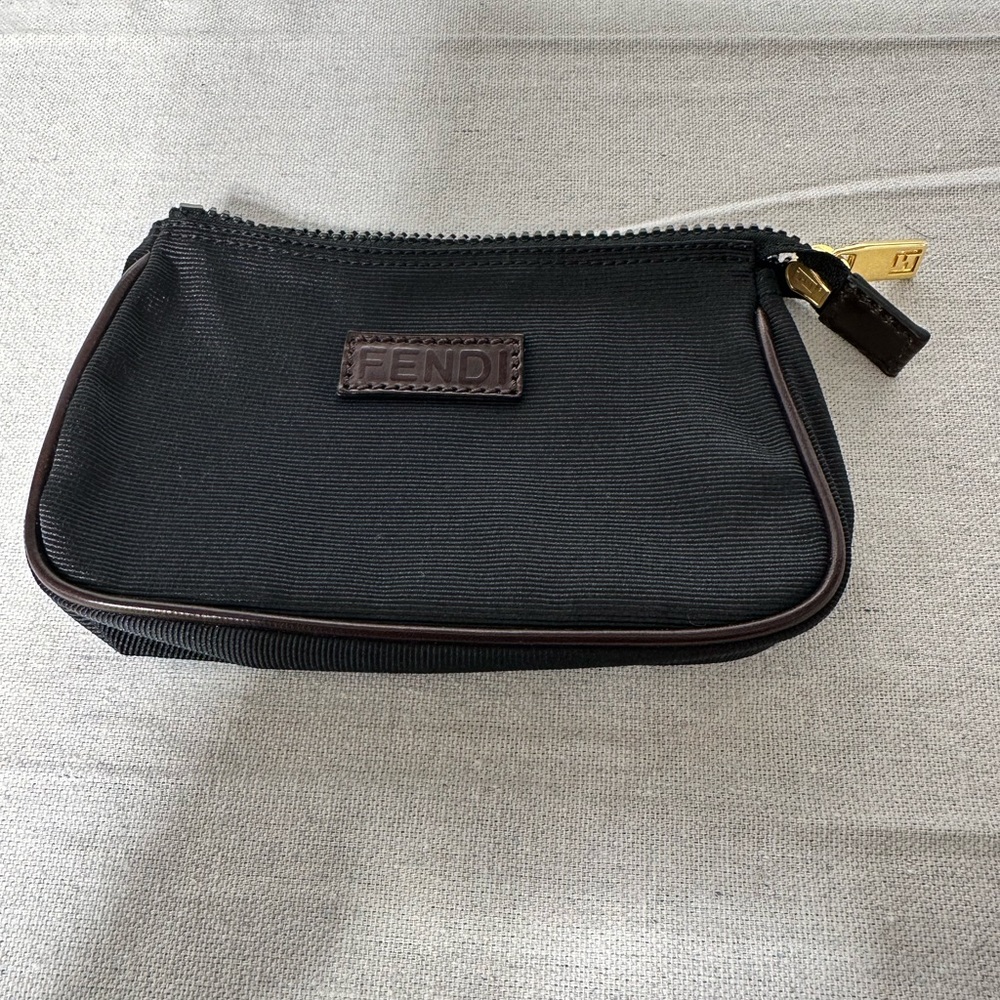 FENDI Pouch Nylon Black